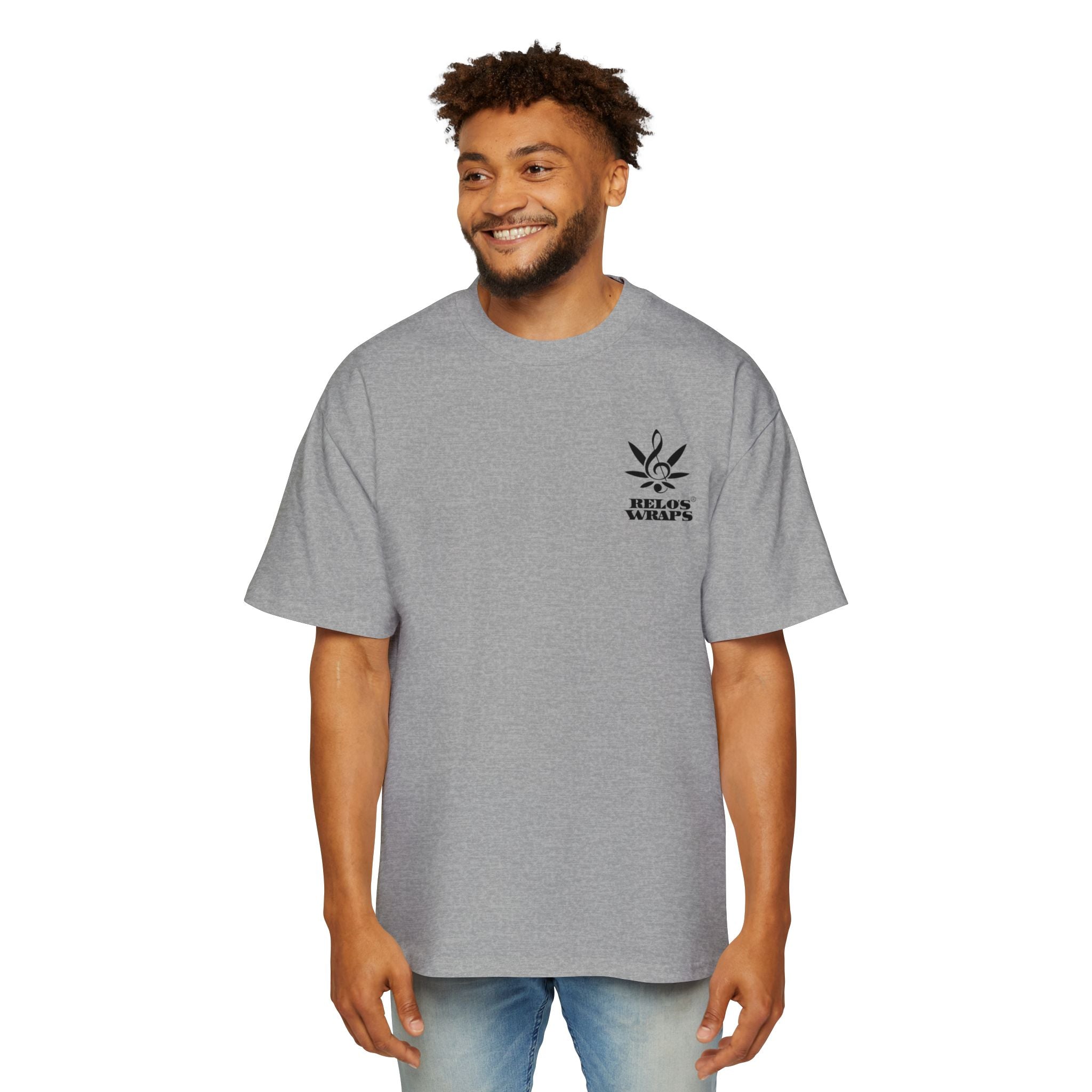 Men's Heavy Oversized Tee featuring Relo's Wraps Design, Relaxed Fit Casual Wear, Graphic Tee for Music Lovers, Summer Fashion, Gift [...]
