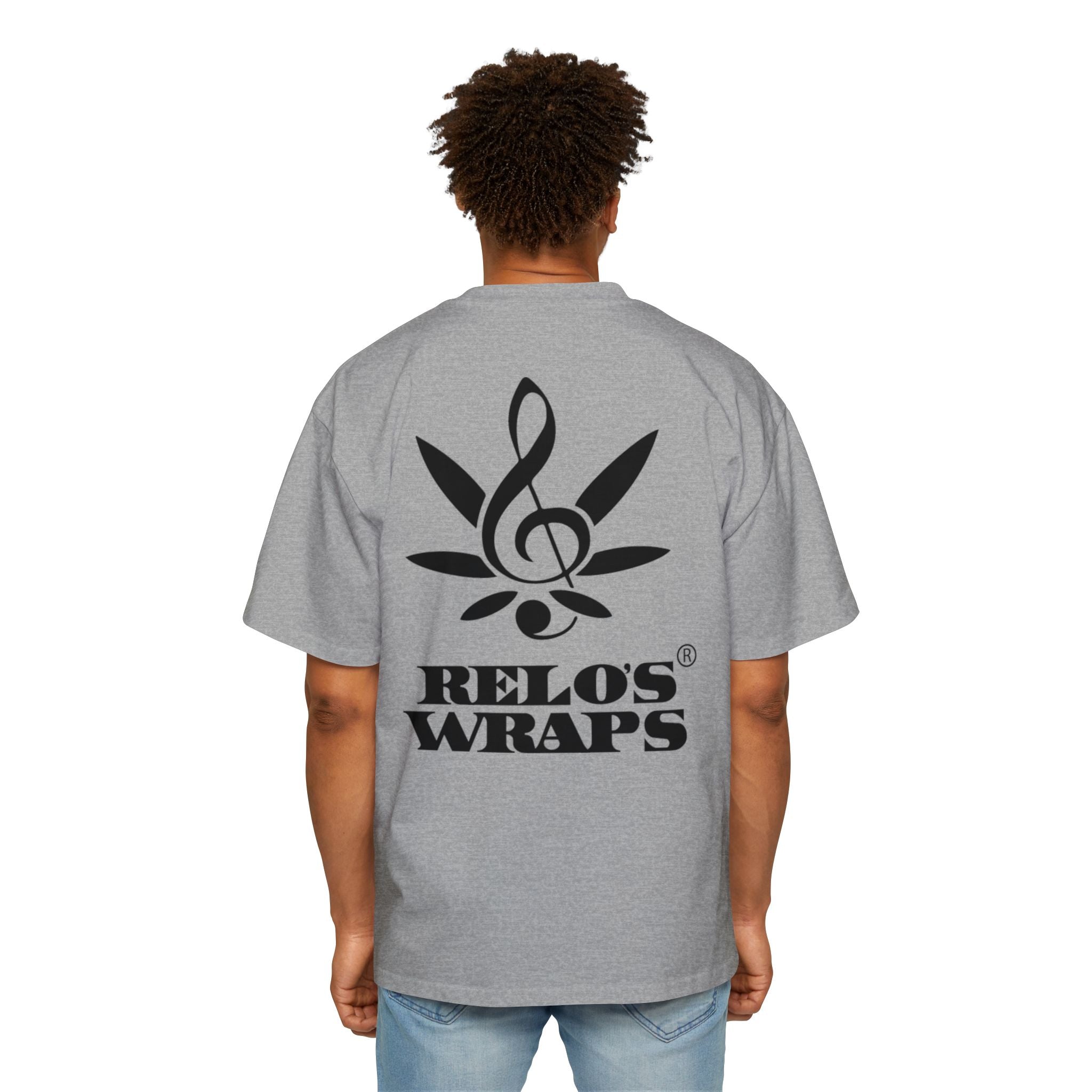 Men's Heavy Oversized Tee featuring Relo's Wraps Design, Relaxed Fit Casual Wear, Graphic Tee for Music Lovers, Summer Fashion, Gift [...]