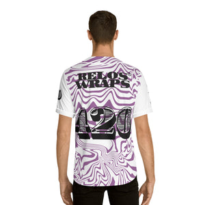 Relo's Wraps Baseball Jersey, Stylish Sportswear, Streetwear, Unique Graphic Tee, Summer Sports Outfit