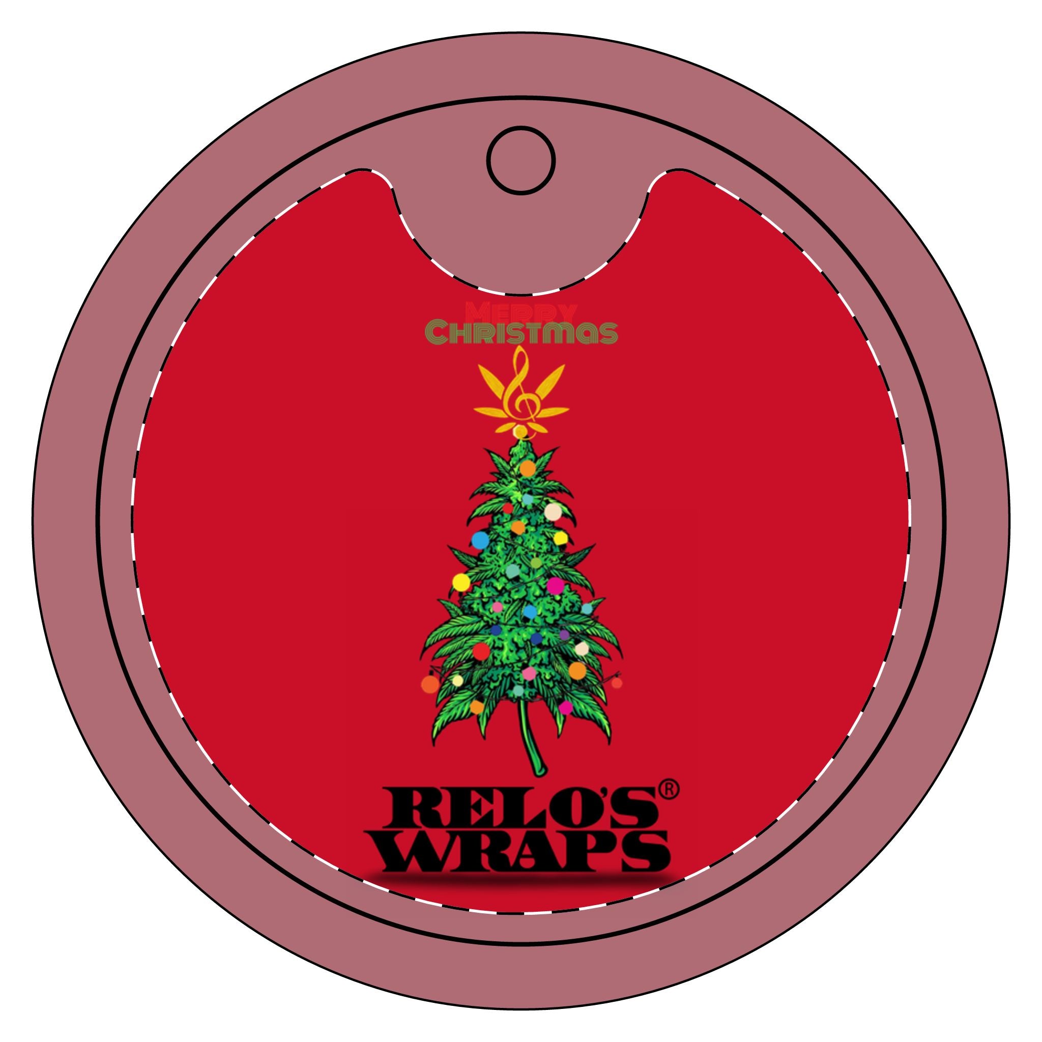 Relo’s Wraps Ceramic Ornament 2-Side Print