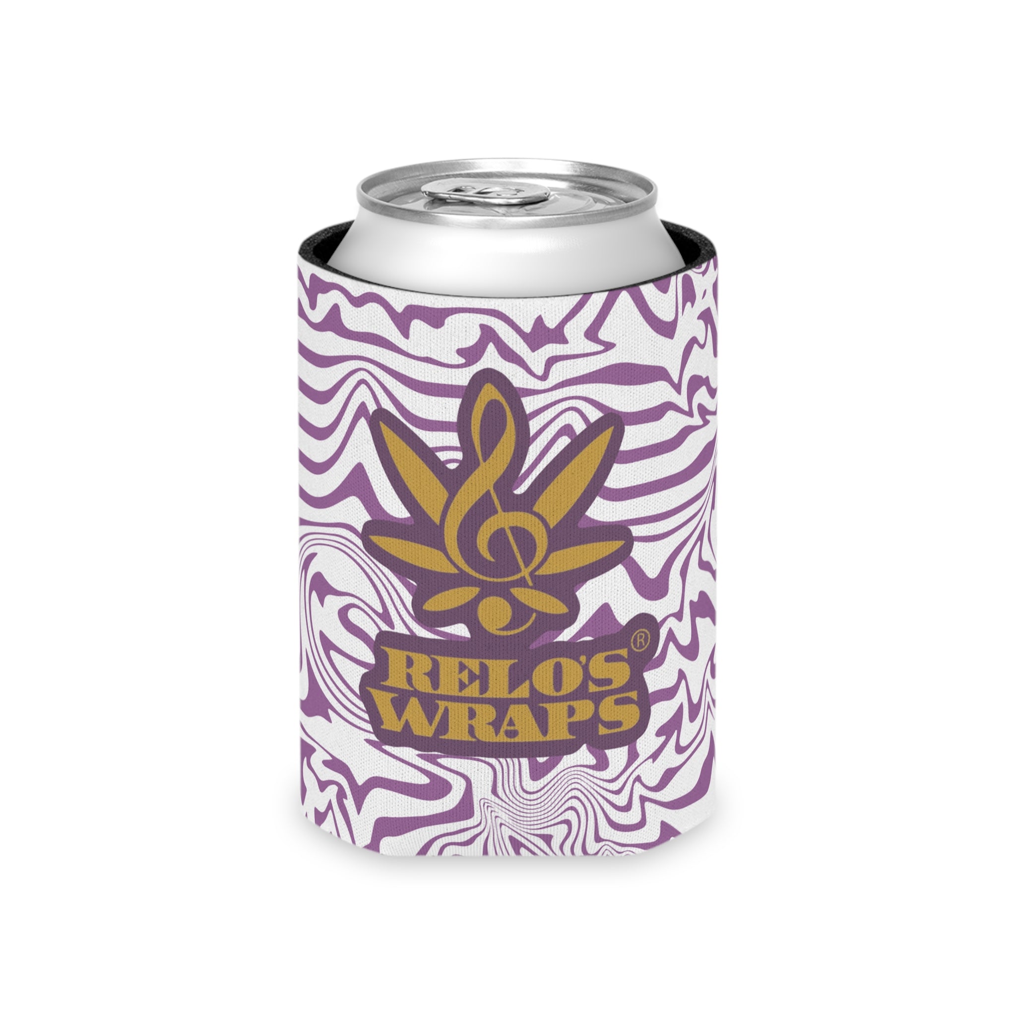 Purple Marble Can Cooler, Party Favor, Gift for Drinkers, Summer BBQ Accessory, Customizable Cooler
