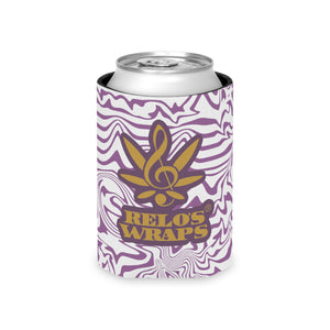 Purple Marble Can Cooler, Party Favor, Gift for Drinkers, Summer BBQ Accessory, Customizable Cooler