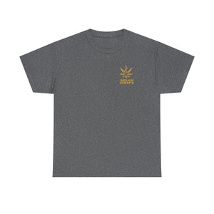 Relo's Wraps Gold Logo Tee - Unisex Heavy Cotton Tee, Casual Cotton T-Shirt, Music Lover Shirt, Gift for Him/Her, Everyday Wear, Relaxed Fit Tee