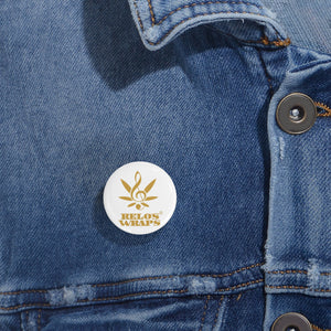 Relo's Gold Logo Round Pins, Creative Accessories for Musicians, Gifts for Music Lovers, Band Merchandise, Concert Decor