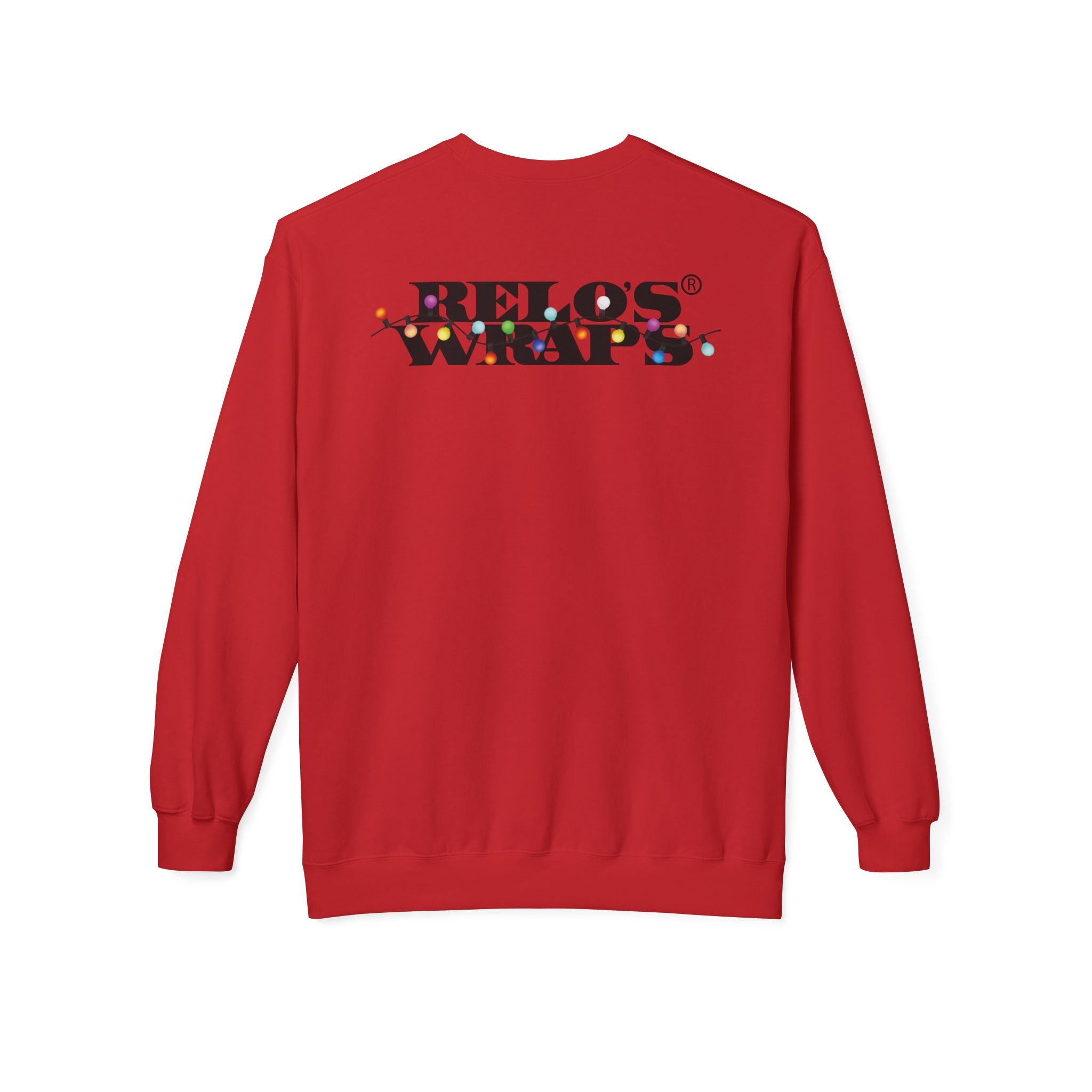 Relo's Wraps Christmas - Unisex Midweight Softstyle Fleece Crewneck Sweatshirt