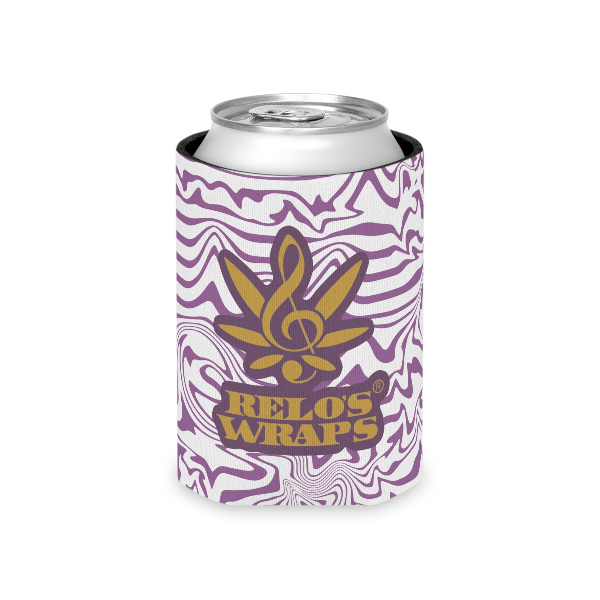 Purple Marble Can Cooler, Party Favor, Gift for Drinkers, Summer BBQ Accessory, Customizable Cooler
