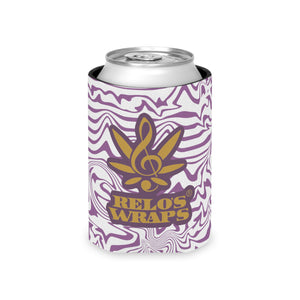 Purple Marble Can Cooler, Party Favor, Gift for Drinkers, Summer BBQ Accessory, Customizable Cooler