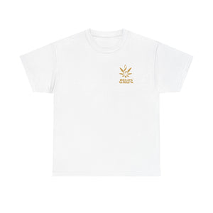 Relo's Wraps Gold Logo Tee - Unisex Heavy Cotton Tee, Casual Cotton T-Shirt, Music Lover Shirt, Gift for Him/Her, Everyday Wear, Relaxed Fit Tee