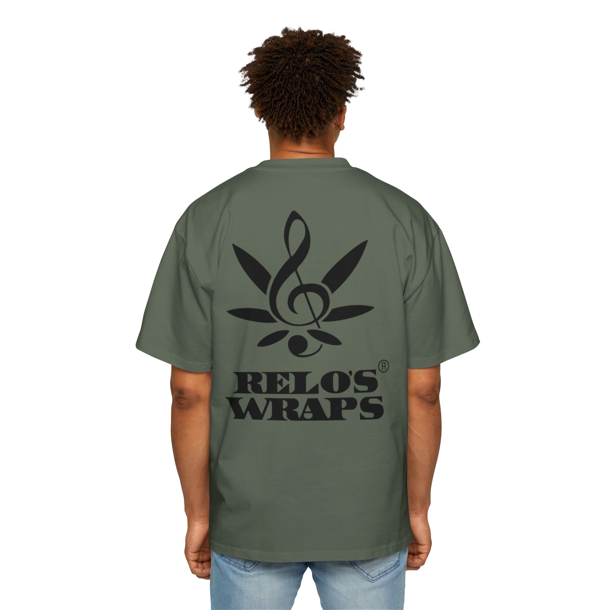 Men's Heavy Oversized Tee featuring Relo's Wraps Design, Relaxed Fit Casual Wear, Graphic Tee for Music Lovers, Summer Fashion, Gift [...]